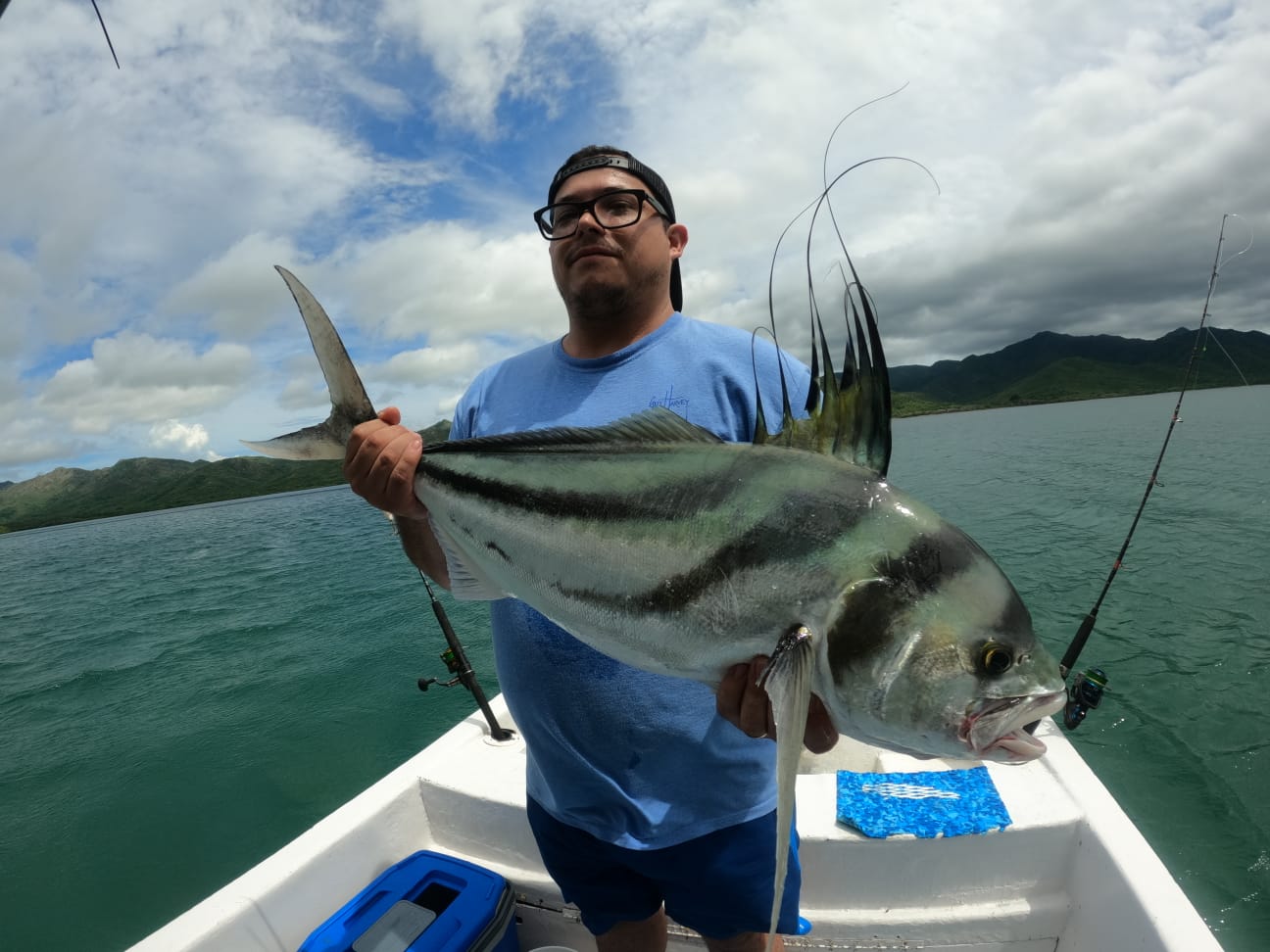 Trophy roosterfish caught on sport fishing charter