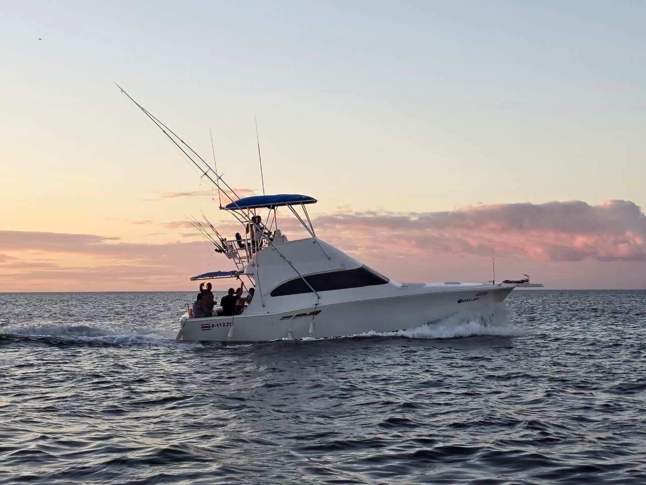 Ryan Lindy — 40-foot motor yacht charter boat, view one, Playa El Jobo Guanacaste Costa Rica